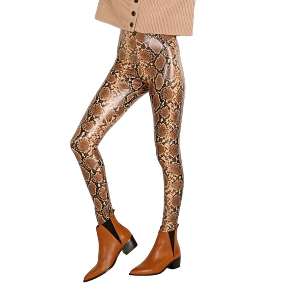 Commando Perfect Control Faux Leather Legging Snake. New without tag - Picture 2 of 8